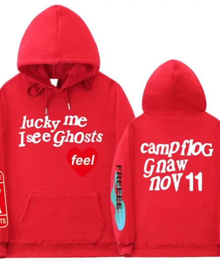 Jesus Is King Lucky Me I See Ghosts Hoodie